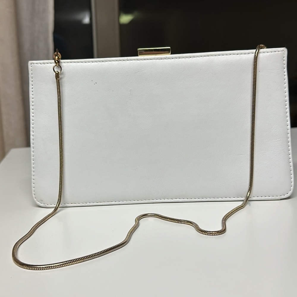 Giani Bernini Vintage White Leather Bag